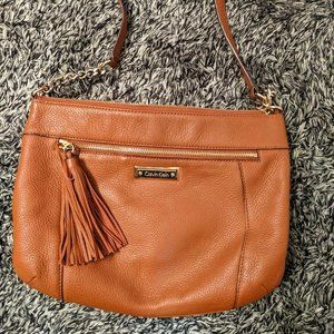 Calvin Klein Pebbled Leather Crossbody